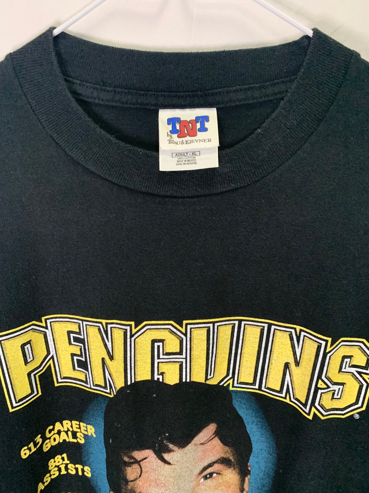 Vintage NHL Licensed Throwback Mario Lemuiex Playoffs Commemorative Tshirt (Sz XL)