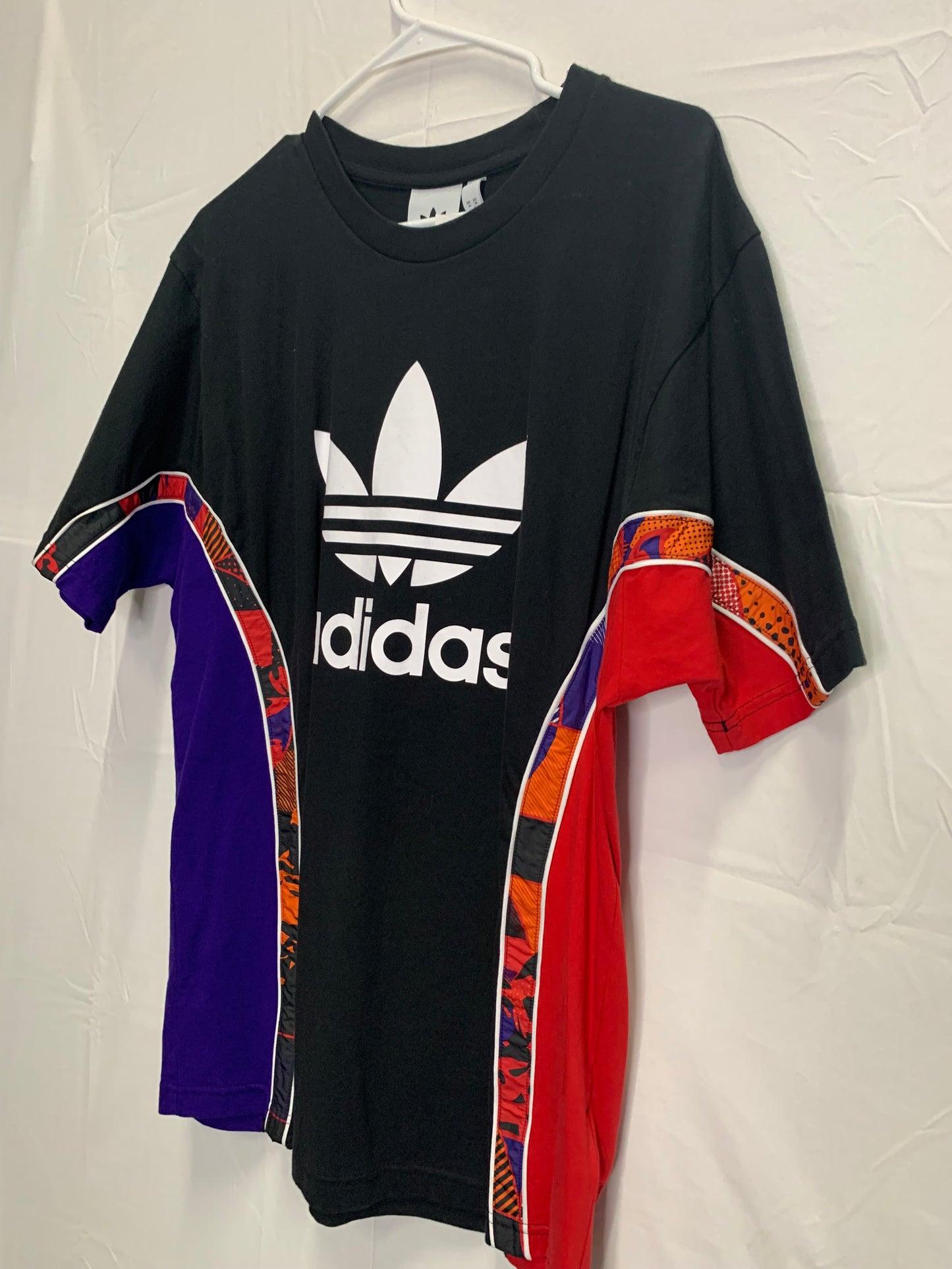 RARE - Adidas Designer Trefoli CNY Tape Tee Logo Front & Back / All Over Print (Sz Medium)