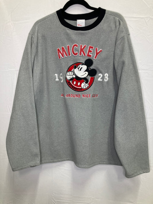 Vintage Mickey Mouse 1928 {Disney Store Exclusive} All Around Nice Guy Heavy Fleece Sweater (Sz Large)