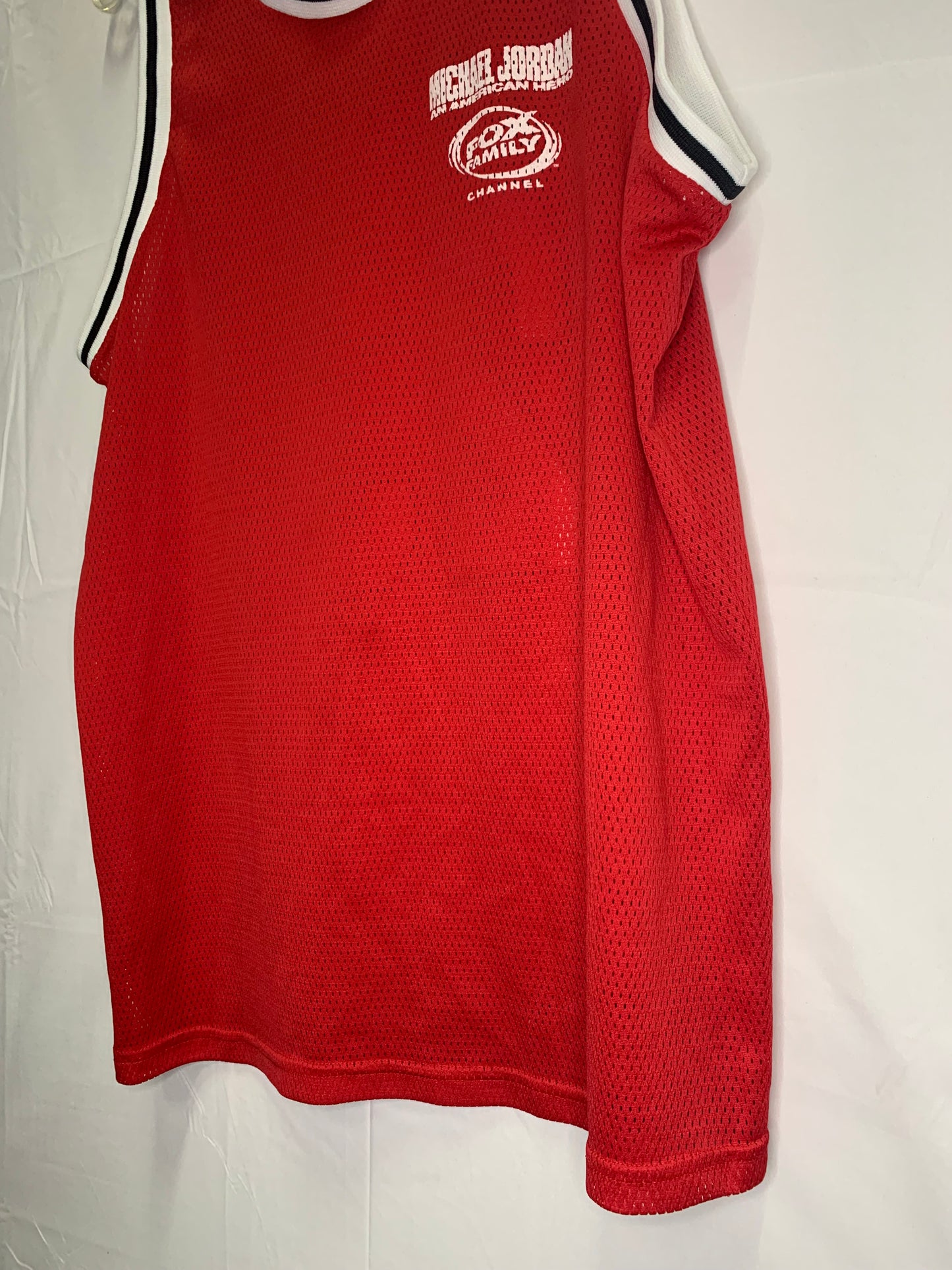 Super RARE 1999 Micheal Jordan #23 “An American Hero” X Fox Family Movie Promo Jersey (Sz L)