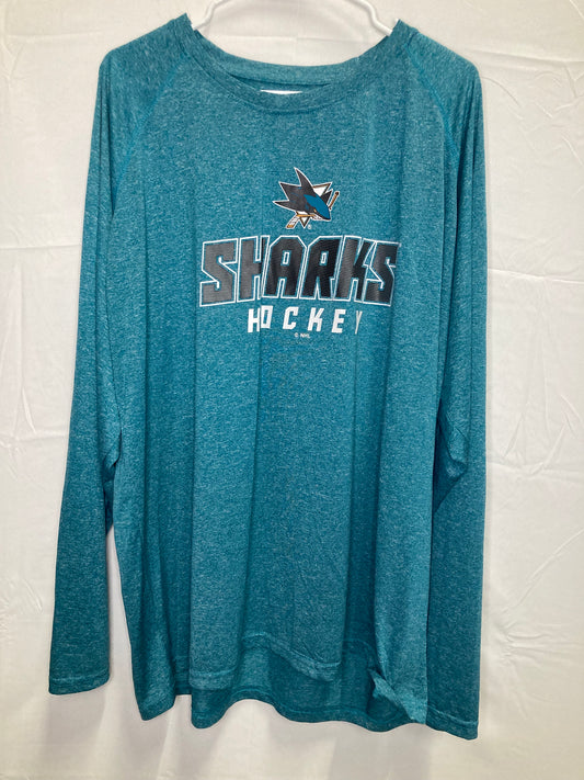 NHL Official San Jose Sharks On Ice Long Sleeve Team Issued Performance Under shirt (Sz XXL)