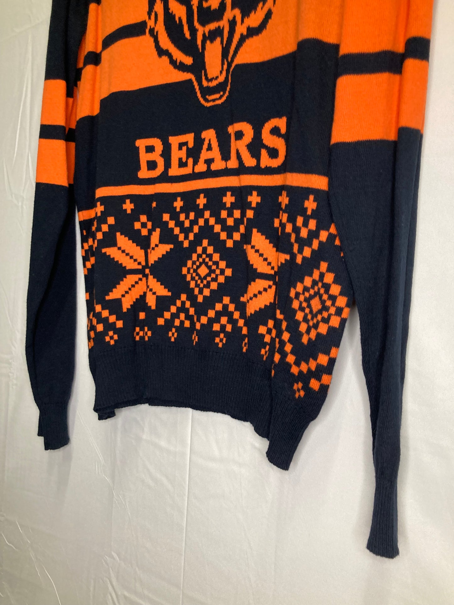 Chicago Bears NFL Team Apparel Football Winter “Ugly” Sweater (Sz Small)