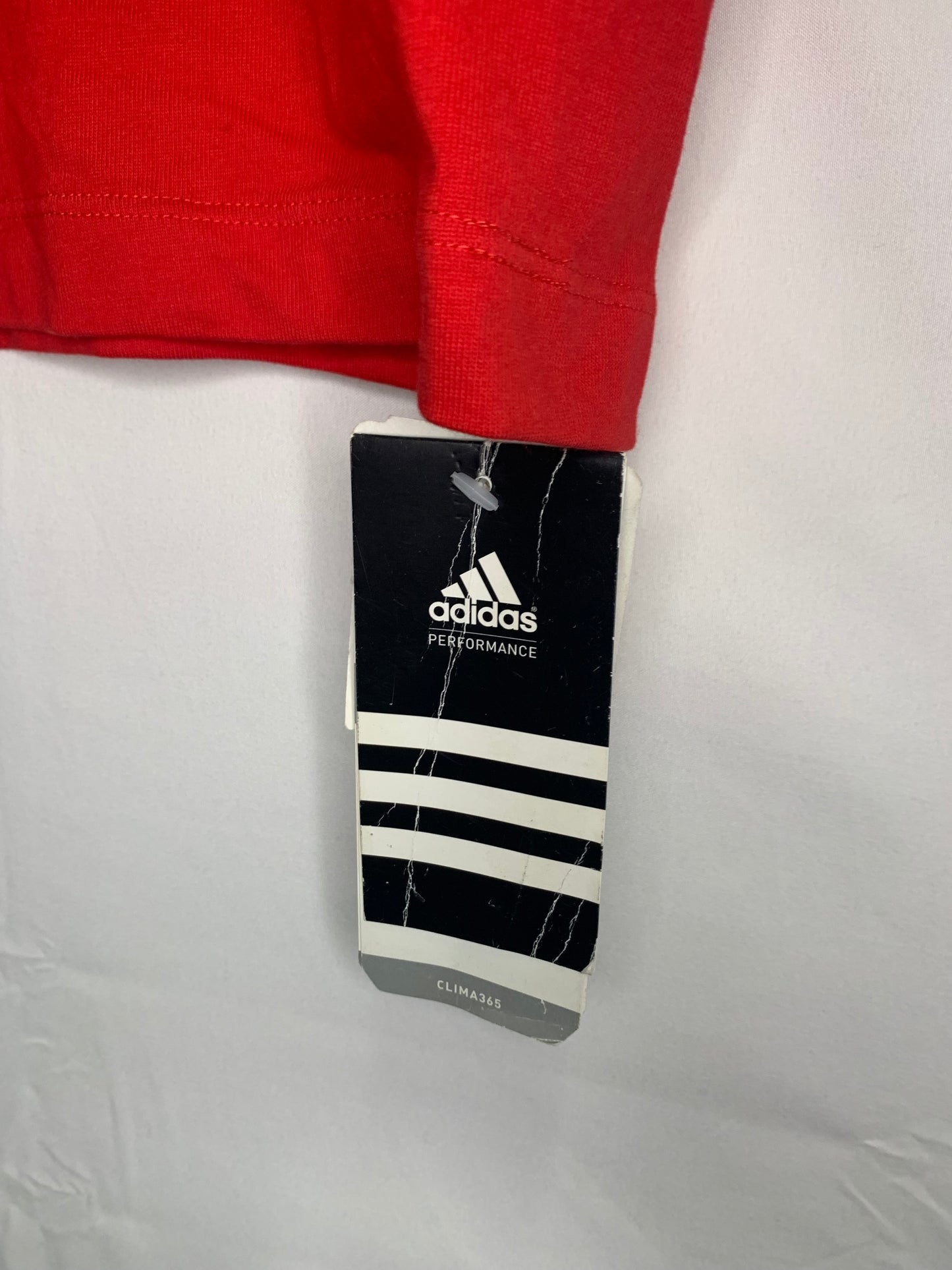 NWT - Adidas Clima365 Performance Essentials - 3 stripe Red Sports Top (Sz XXL)