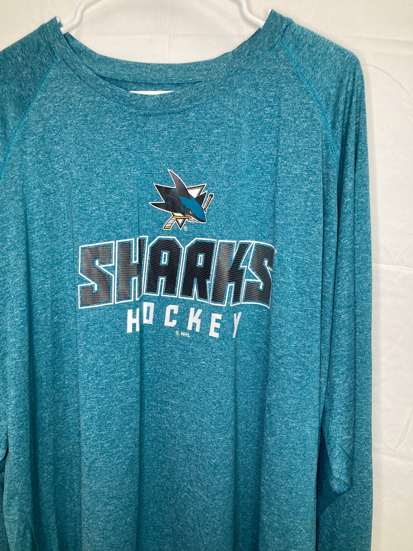 NHL Official San Jose Sharks On Ice Long Sleeve Team Issued Performance Under shirt (Sz XXL)