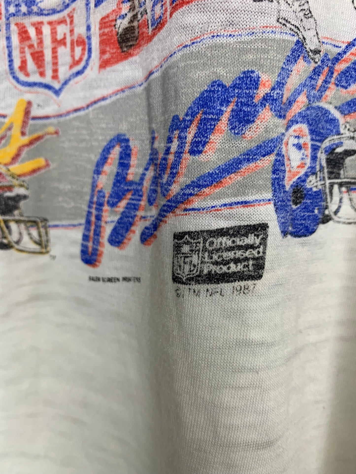 Super Rare 1987 NFL Licensed Super Bowl XXII A.O.P Denver vs Washington Champs Shirt (Sz S/M)