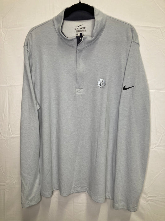 Brooklyn Nets - Nike Dri-Fit Super Clean Mens Standard Fit 1/2 Zip Pullover (Sz XL)