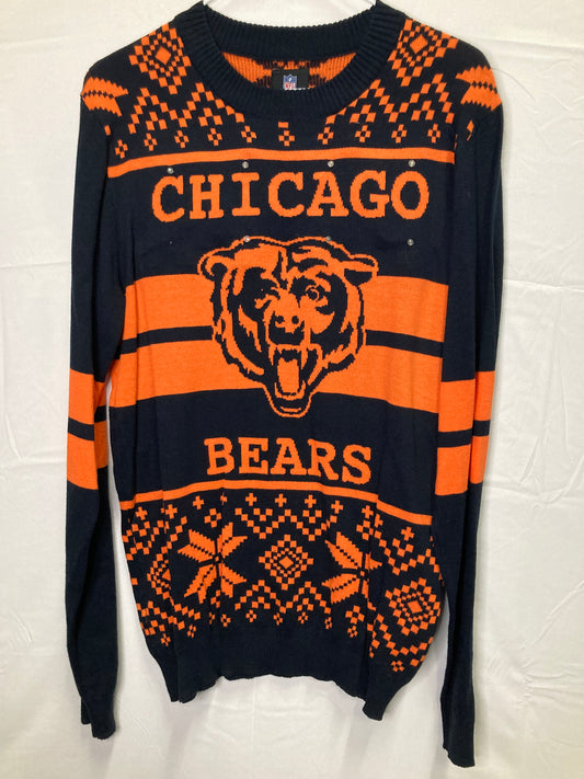 Chicago Bears NFL Team Apparel Football Winter “Ugly” Sweater (Sz Small)