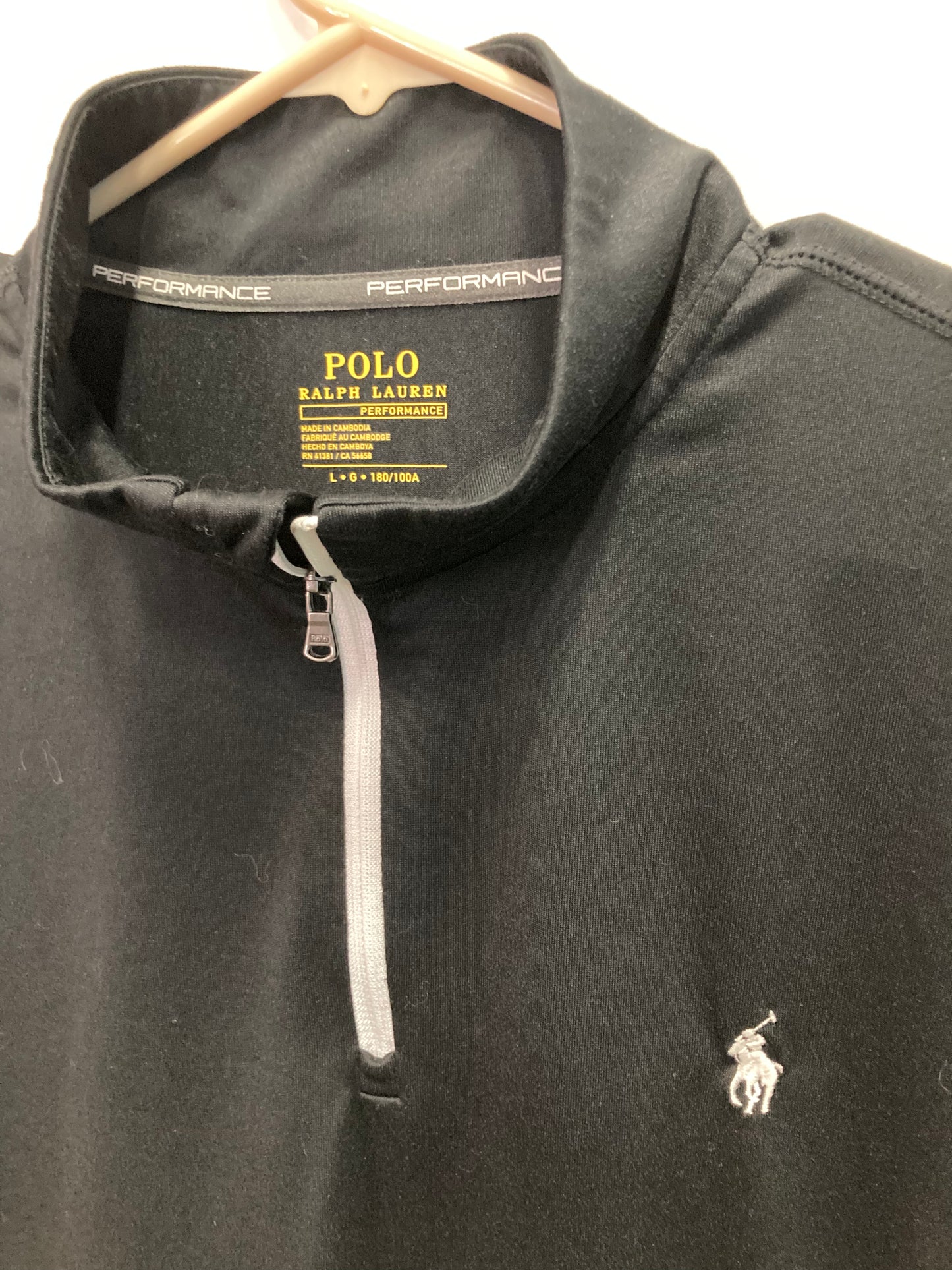 Ralph Lauren Polo Performance Men’s 1/2 Zip Sport Pullover (Sz Large)