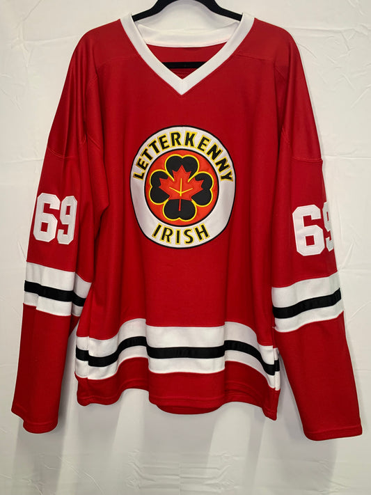 Authentic Letterkenny Irish Shoresy Hockey Jersey #69 (Sz Large)