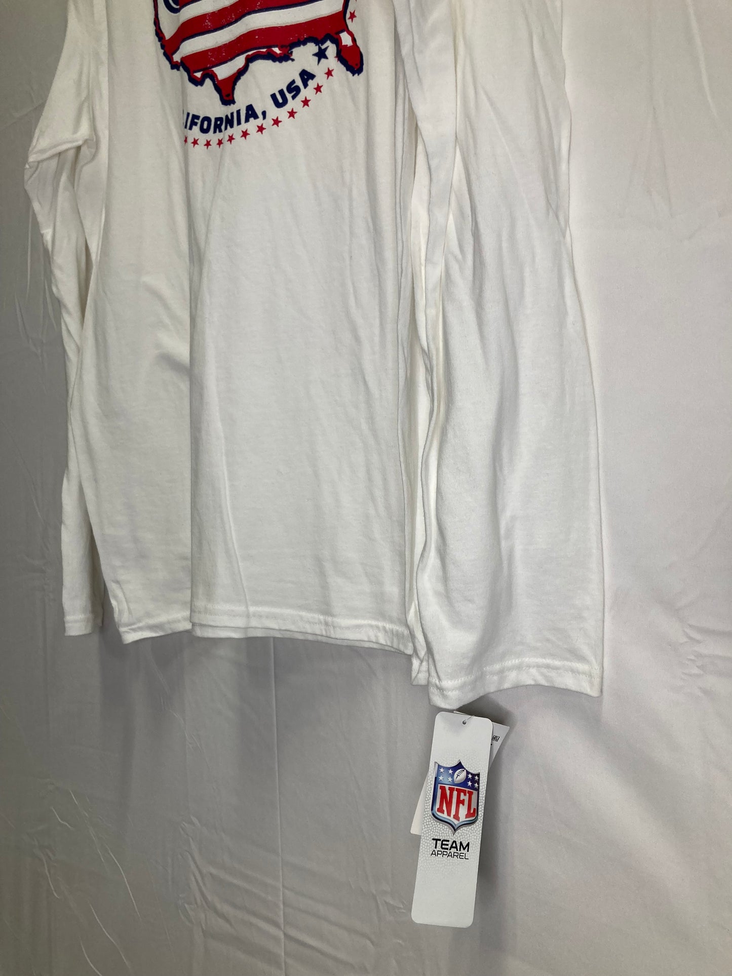 NWT - San Francisco 49ers NFL Team Apparel Long Sleeve Red/White/Blue USA Colorway (Sz Large)