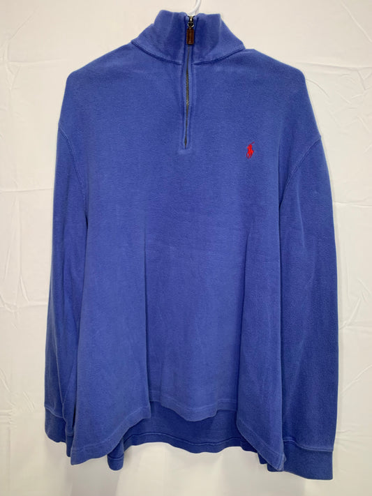 Vintage Polo by Ralph Lauren Heavy 1/4 Zip Long Sleeve Pullover (Sz XL)