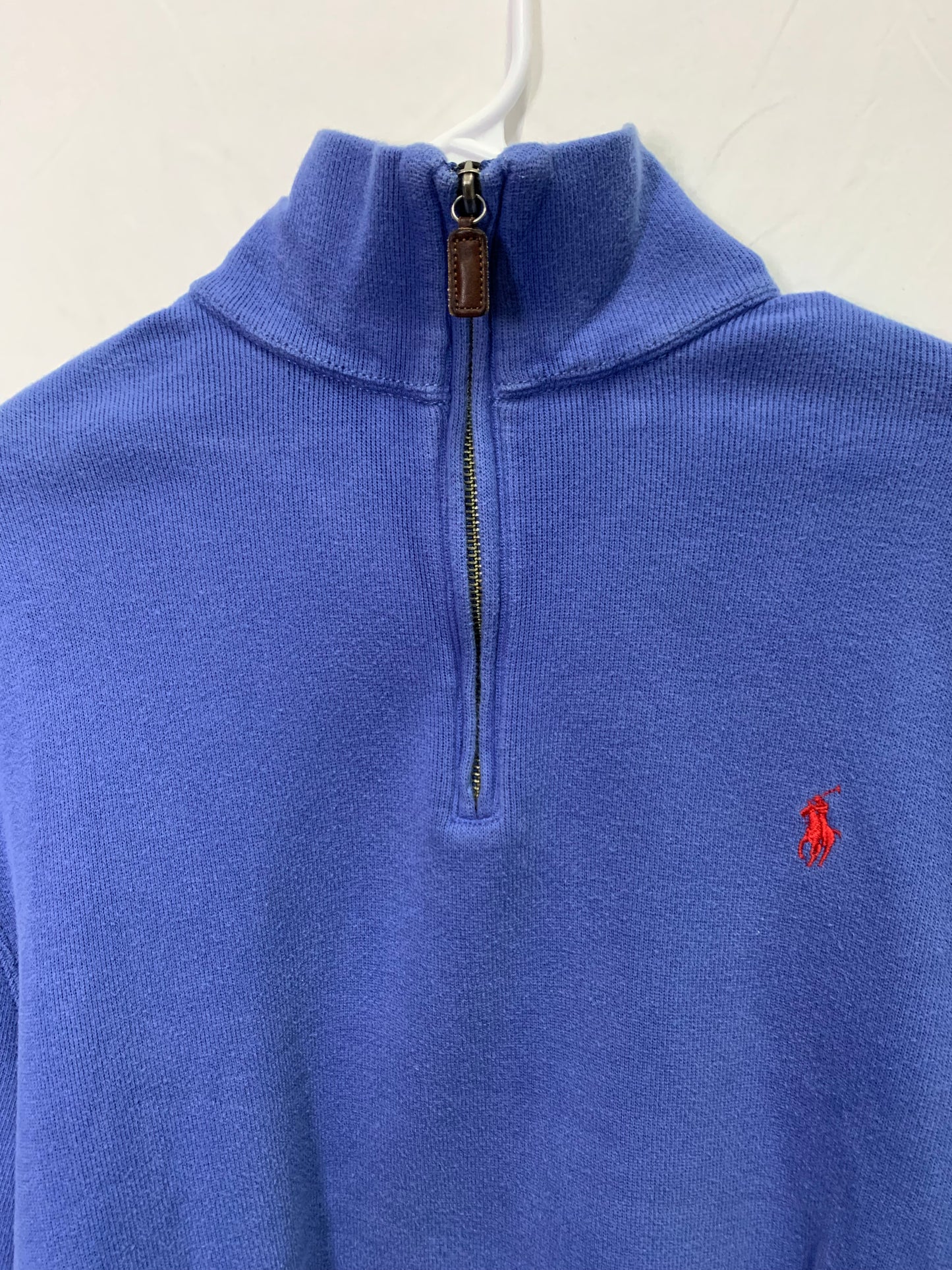 Vintage Polo by Ralph Lauren Heavy 1/4 Zip Long Sleeve Pullover (Sz XL)