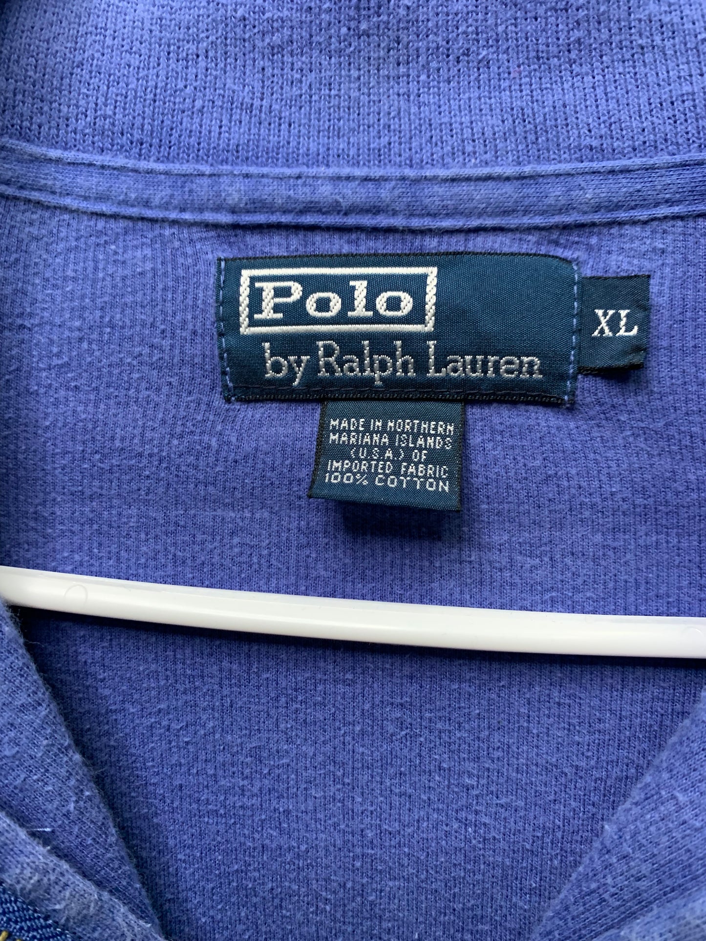 Vintage Polo by Ralph Lauren Heavy 1/4 Zip Long Sleeve Pullover (Sz XL)