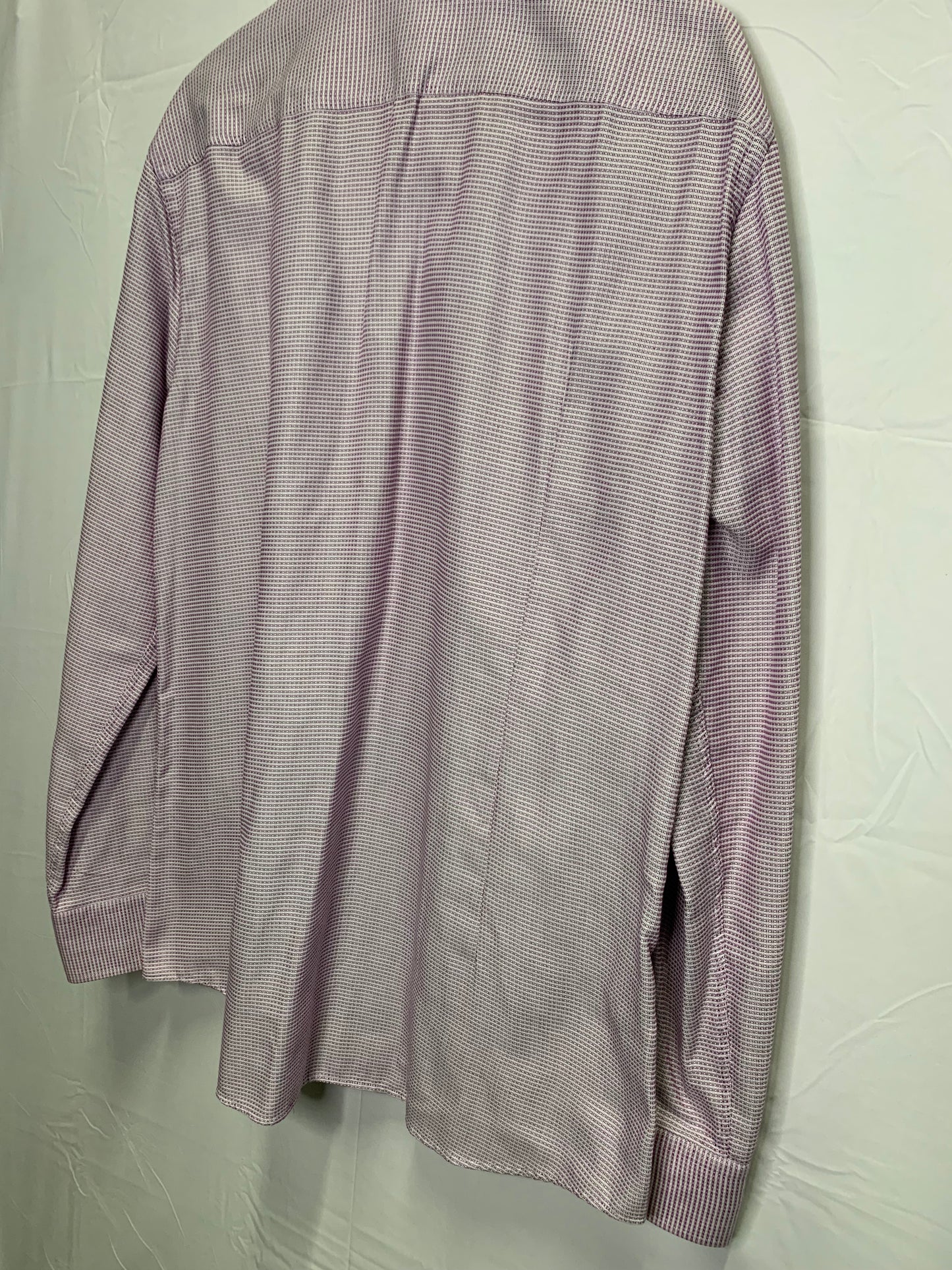 Hugo Boss Designer Slim Fit Spread Collar Long Sleeve Button Down Dress Shirt (Sz 17.5/44)