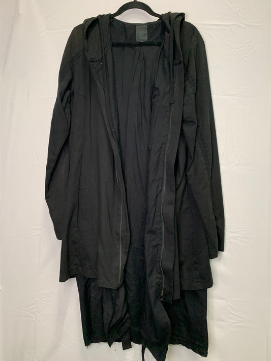 Tom Krom X Avant Garde Designer Oversized Lengthy Hooded Zip Down Jacket (Sz Medium)