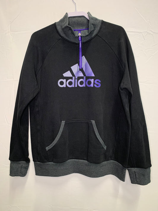 Adidas Big Logo 1/2 Zip Mens Long Sleeve Heavy Pullover (Sz XL)