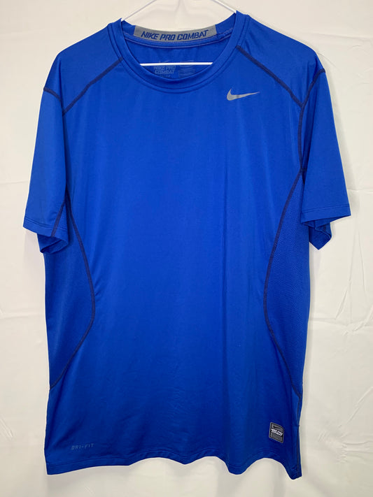 Nike Pro Combat Fitted Short Sleeve Dri-Fit Performance Workout Top (Sz Large)