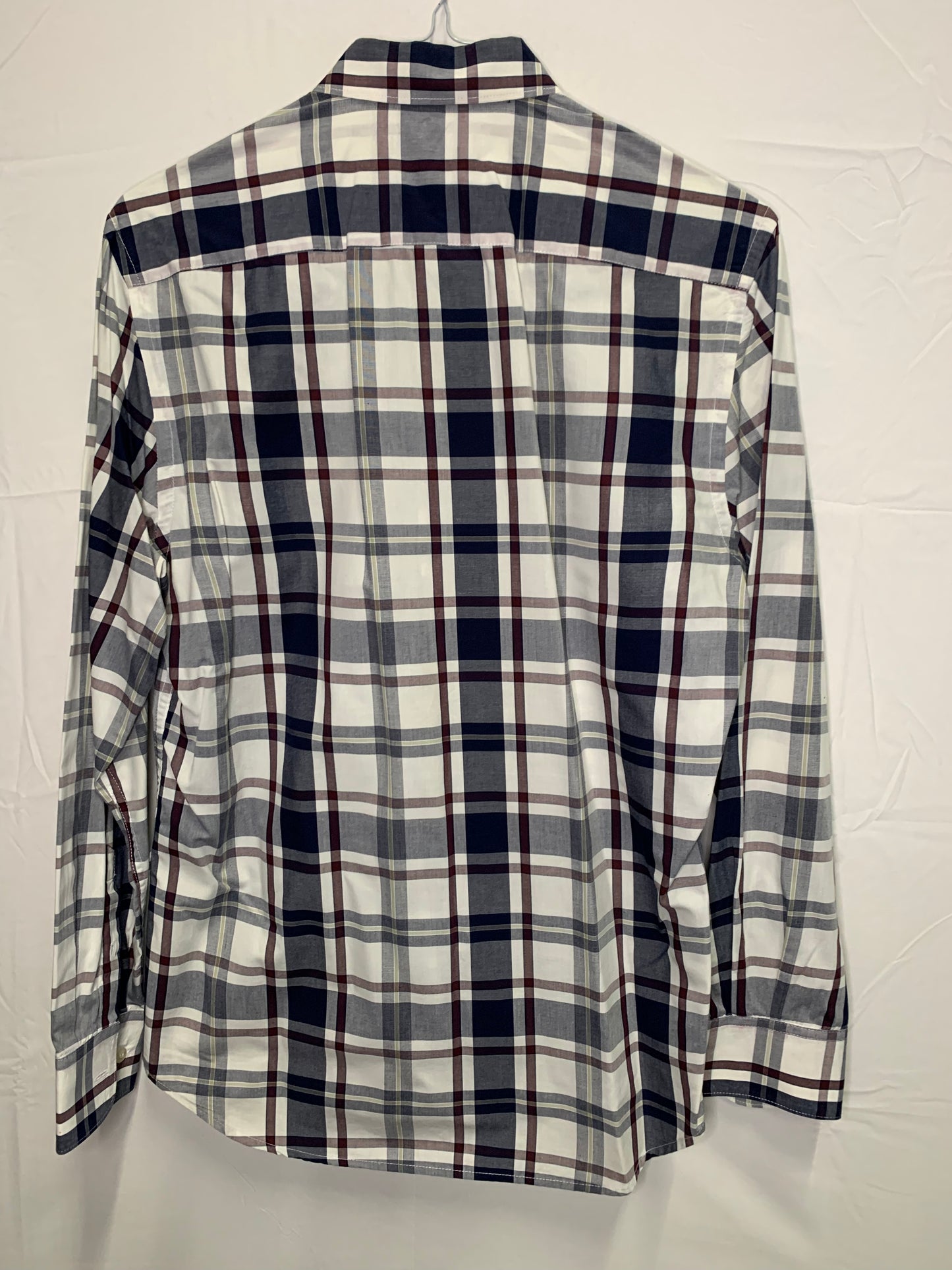 French Connection Button Down  Checkered Dress Shirt (Sz Medium)