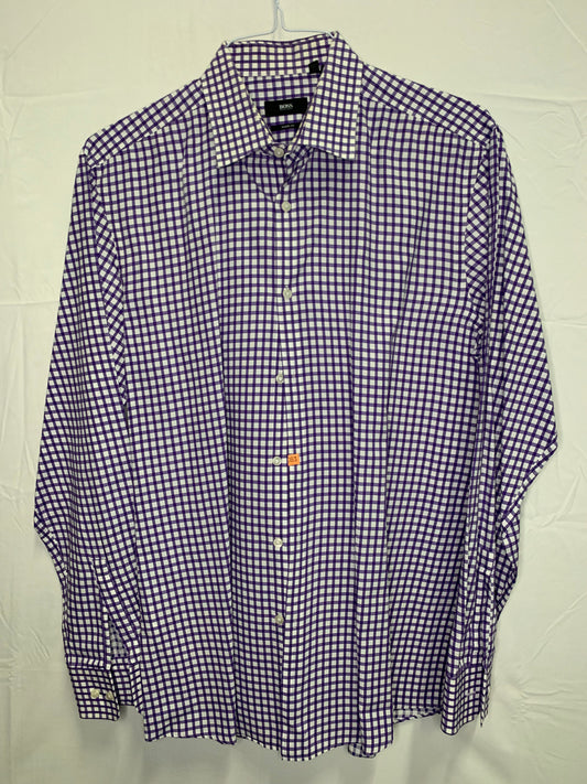 Hugo Boss Sharp Fit Designer Button Down Dress Shirt (Men’s Sz 16.5-34/35)