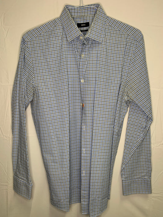 Hugo Boss Sharp Fit Long Sleeve Dress Shirt (Sz 16-34/35)