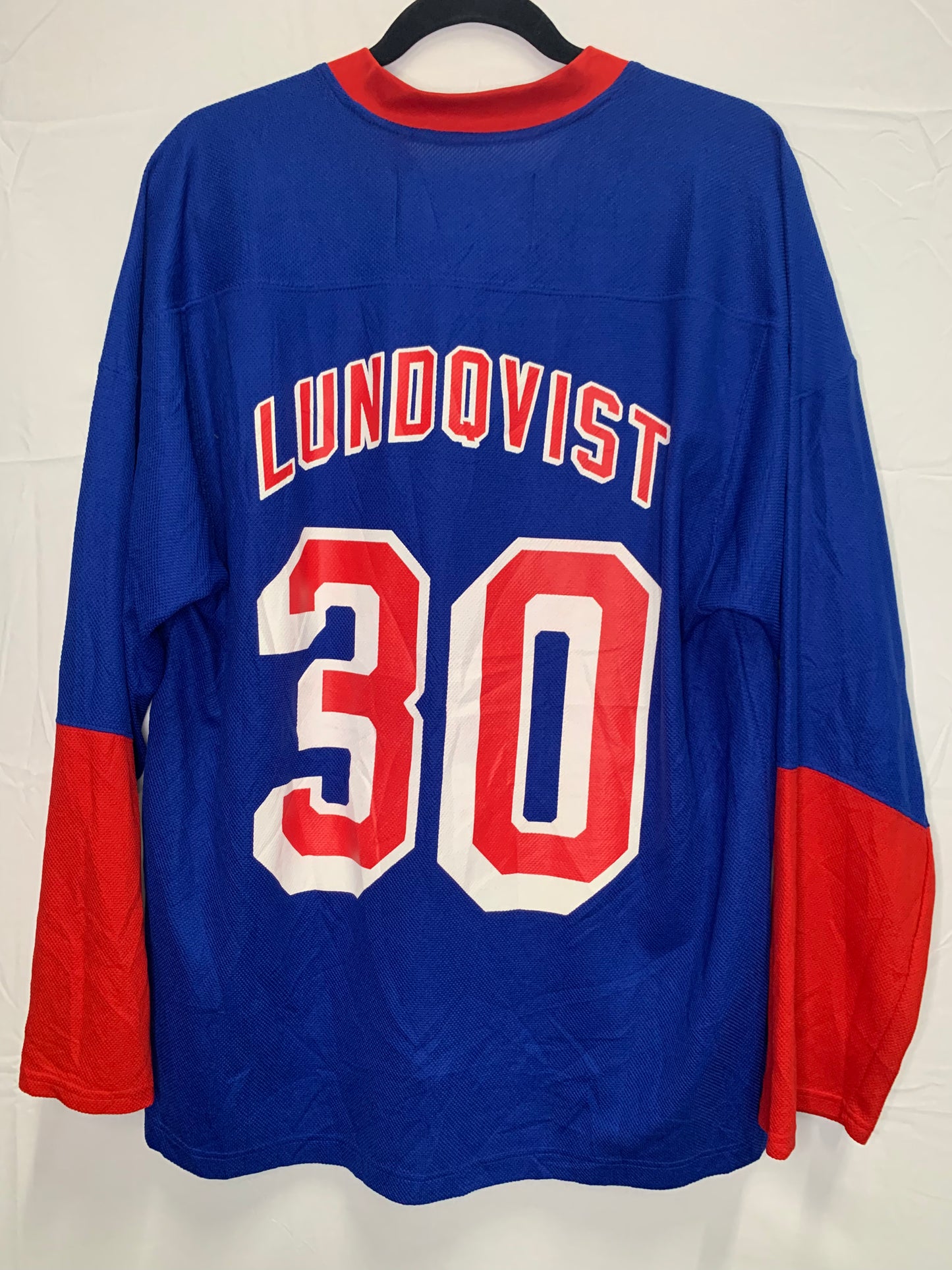 NHL Officially Licensed- New York Rangers Henrik Lundqvist #30 Team Practice Jersey (Sz Medium)