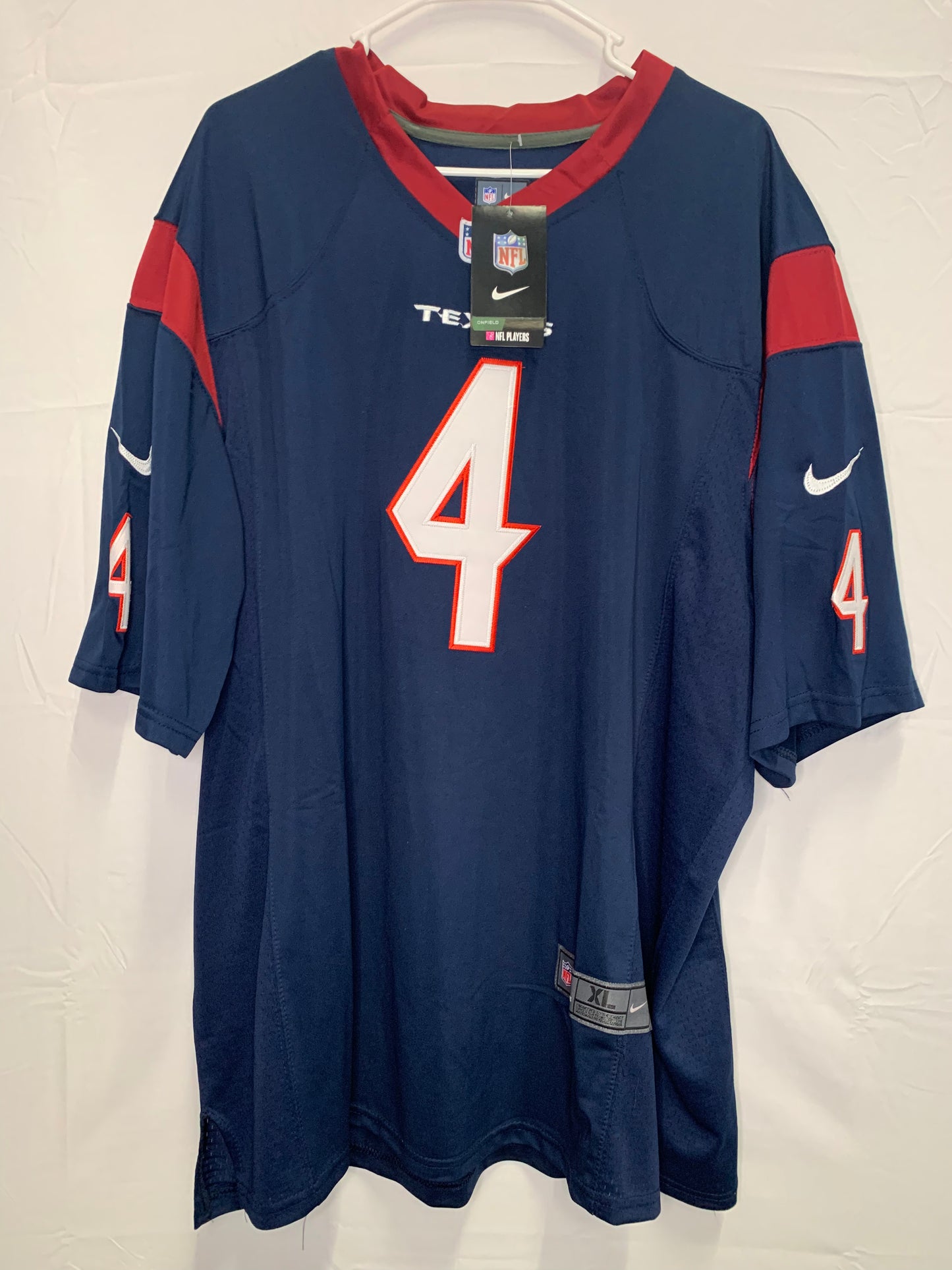 NWT - Authentic Nike On Field Deshaun Watson #4 Houston Texans Game Day Jersey (Sz XL)