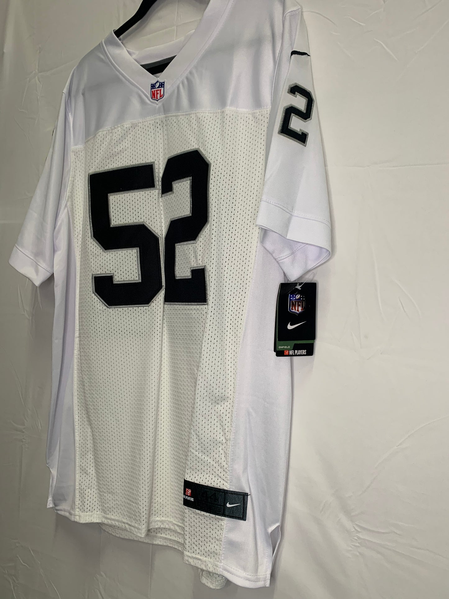 NWT Authentic Nike On Field NFL Players Kahil Mack #52 Oakland Raiders Football Jersey (Sz 44-M/L)