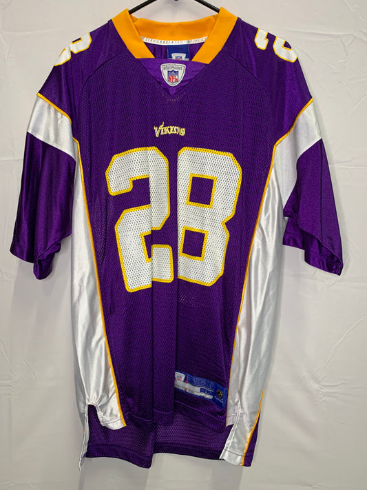 Vintage Reebok NFL Equipment - On Field Minnesota Vikings Adrian Peterson Football Jersey (Sz Large)