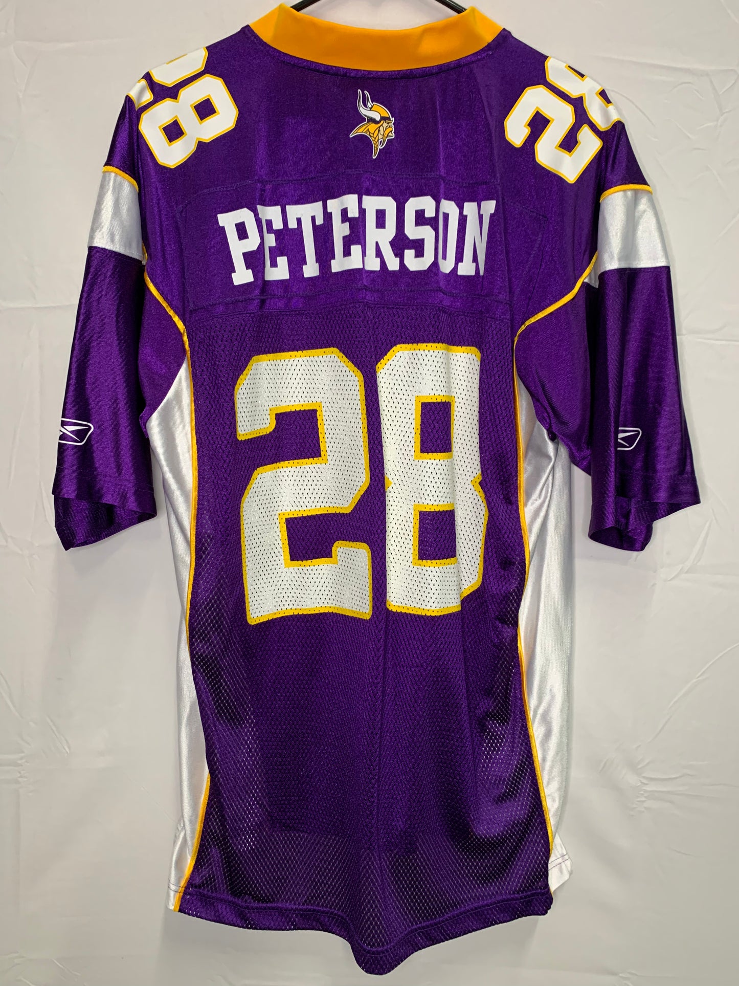 Vintage Reebok NFL Equipment - On Field Minnesota Vikings Adrian Peterson Football Jersey (Sz Large)