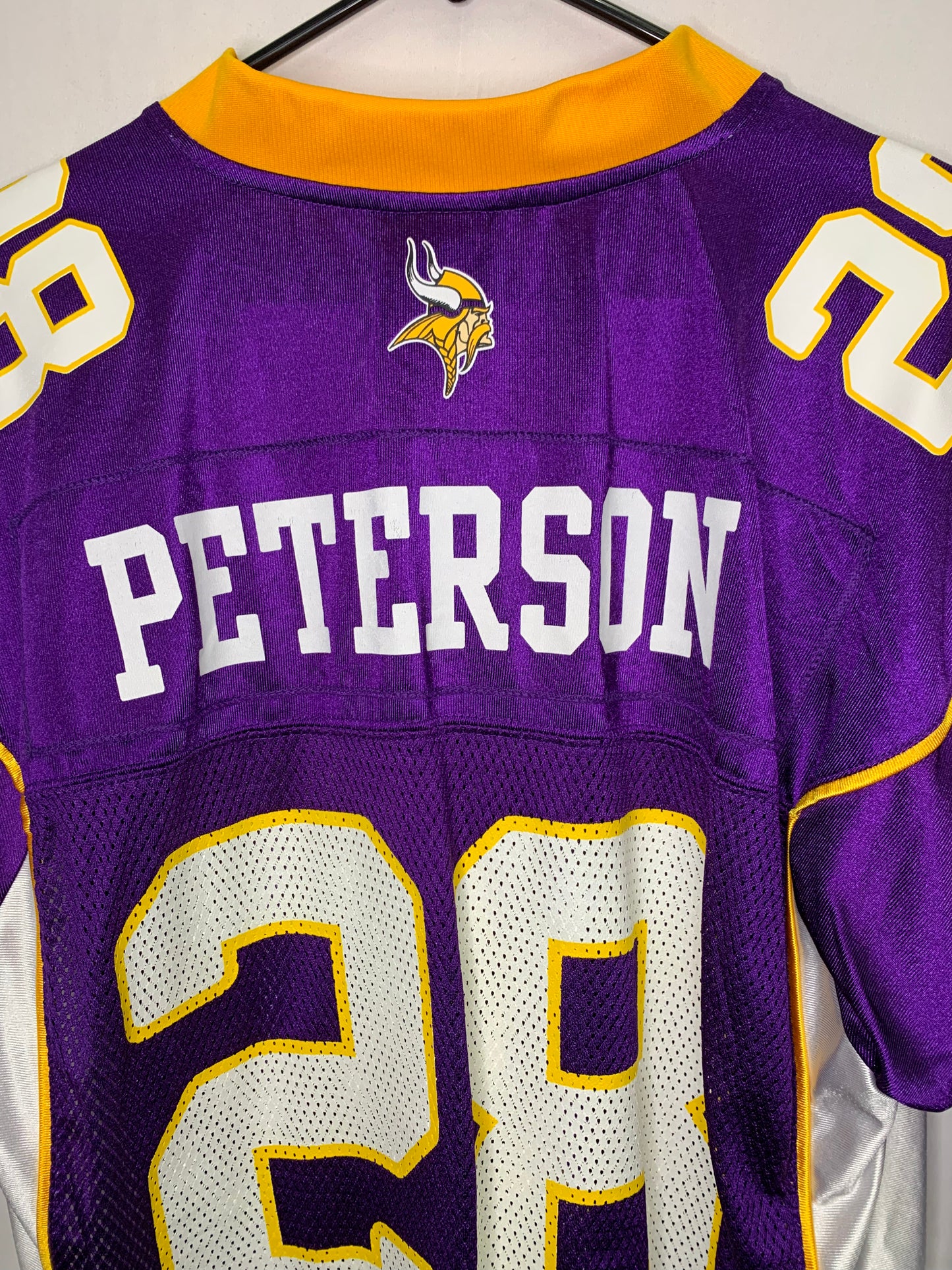 Vintage Reebok NFL Equipment - On Field Minnesota Vikings Adrian Peterson Football Jersey (Sz Large)