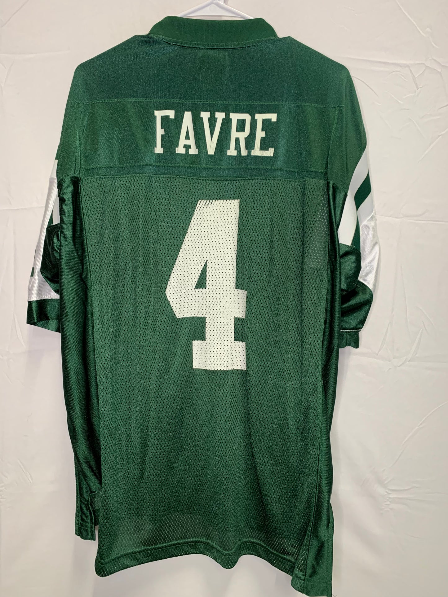 Vintage Reebok NFL Equipment- On Field Brett Favre #4 New York Jets Jersey (Sz Medium)