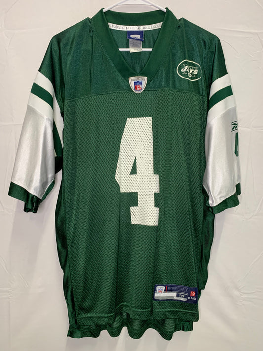 Vintage Reebok NFL Equipment- On Field Brett Favre #4 New York Jets Jersey (Sz Medium)