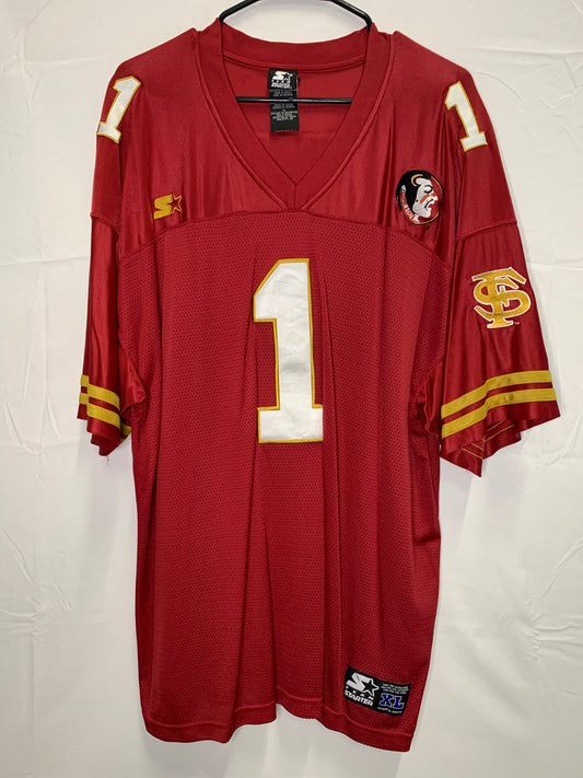 Vintage Team Starter - Florida State Seminoles NCAA Football Jersey #1 (Sz XL)