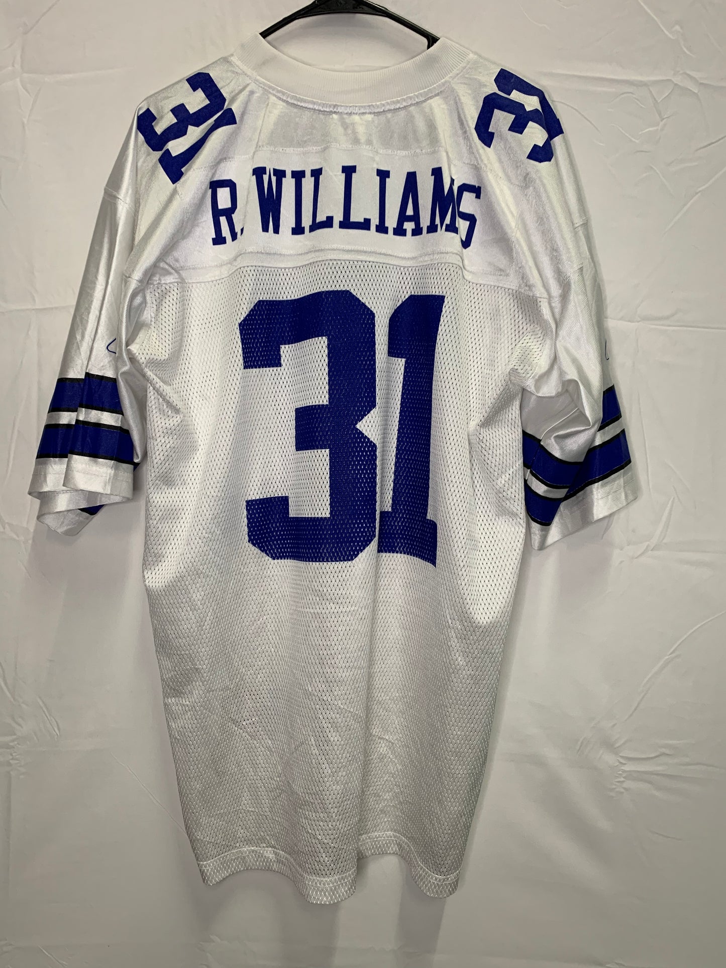 Vintage Reebok NFL Equipment - On Field Ricky Williams #31 White Dallas Cowboys Jersey (Sz Large)