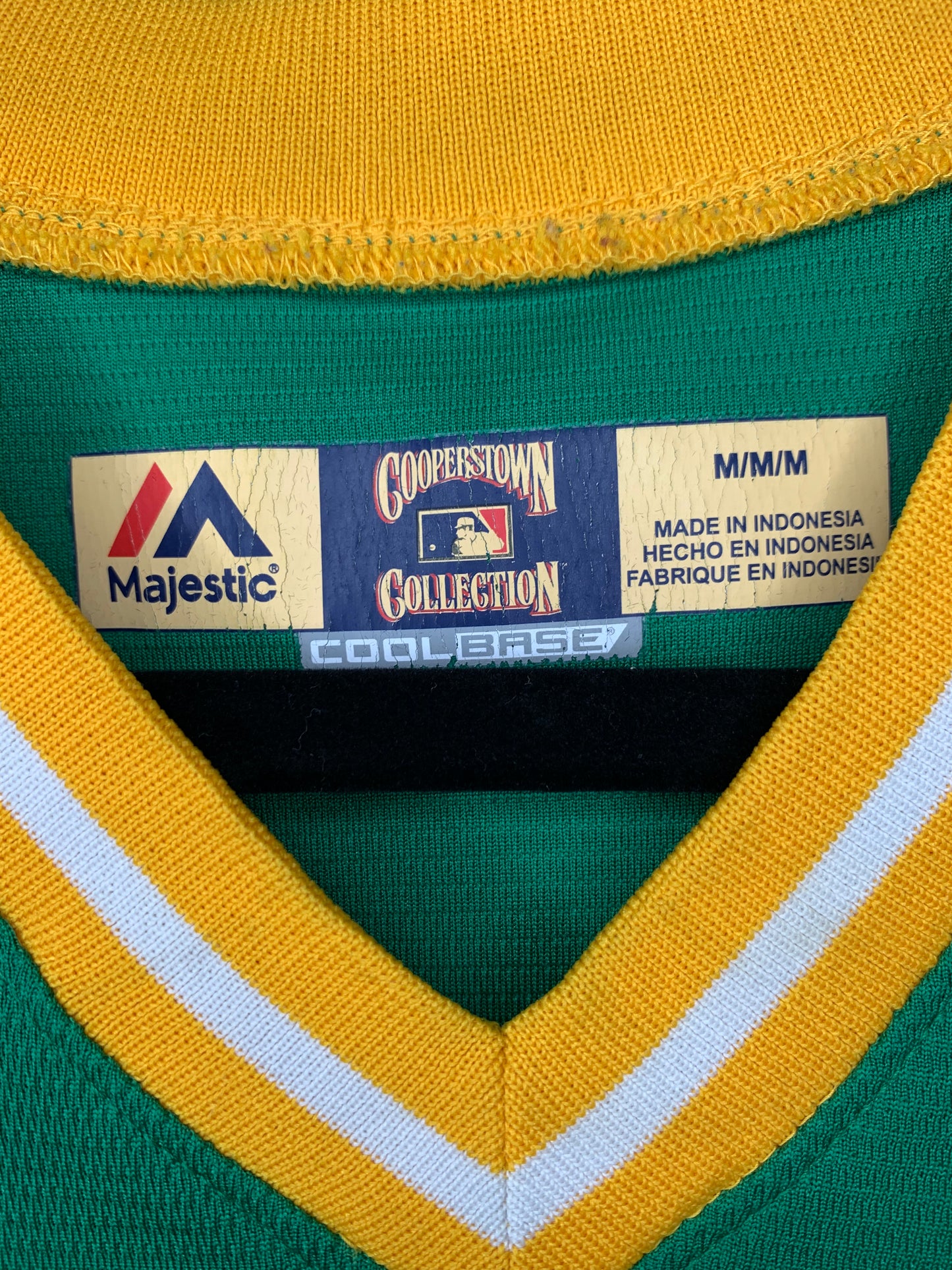 Vintage Majestic Cooperstown Collection Oakland Athletics Baseball Jersey