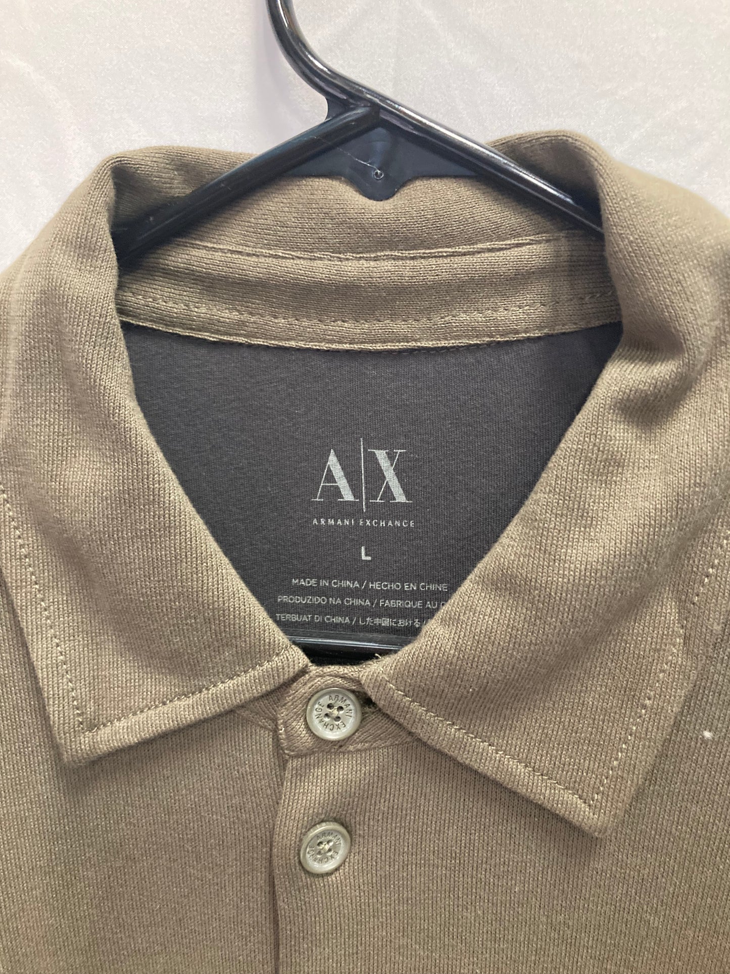 Designer Armani Exchange Long Sleeve Button Down (Sz Large)