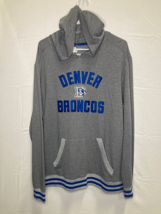 NFL Fanatics Embroidered Denver Broncos Lightweight Hoodie (Sz Large)