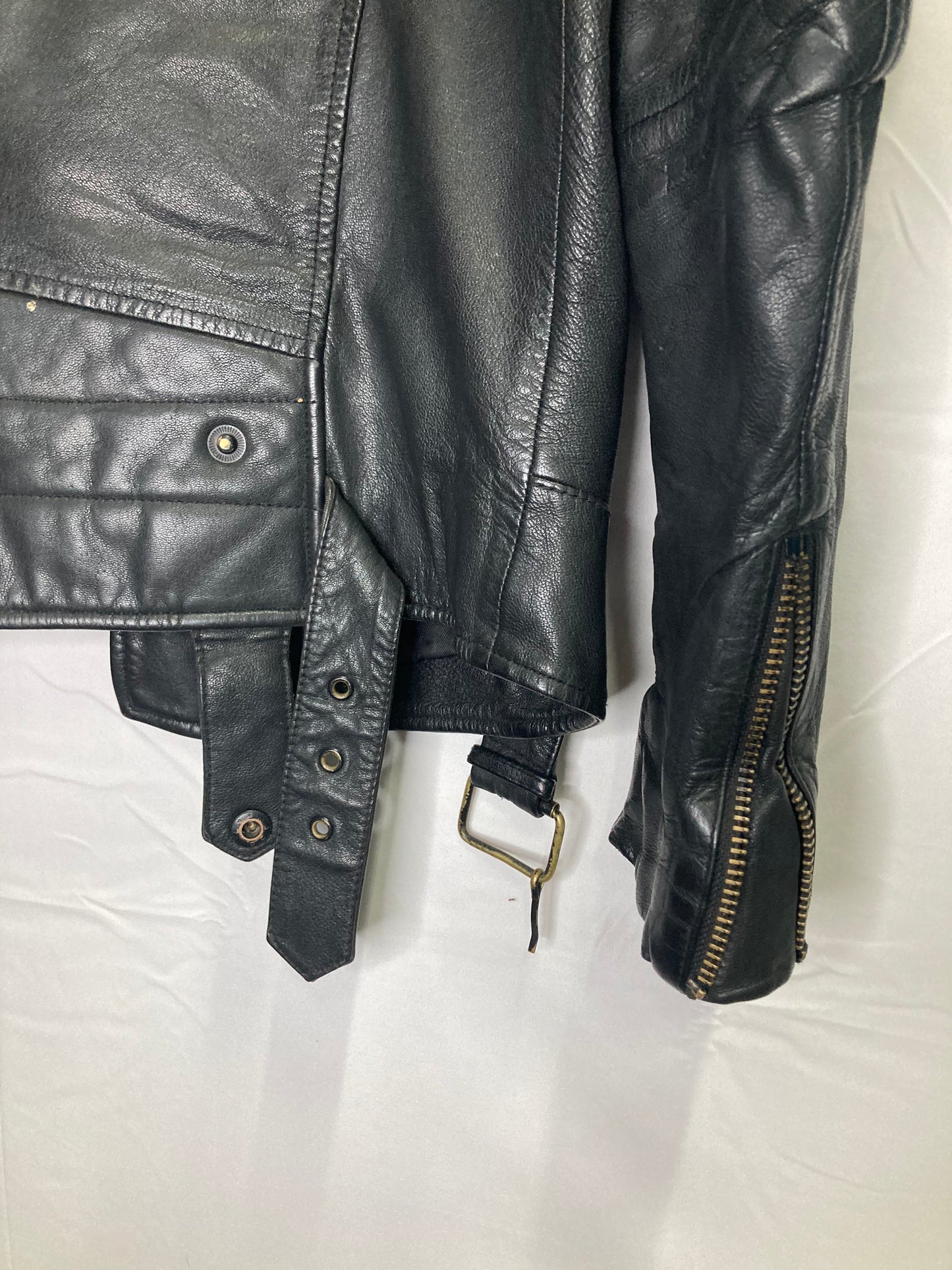 Topman Real Leather Biker Jacket (Sz Medium)