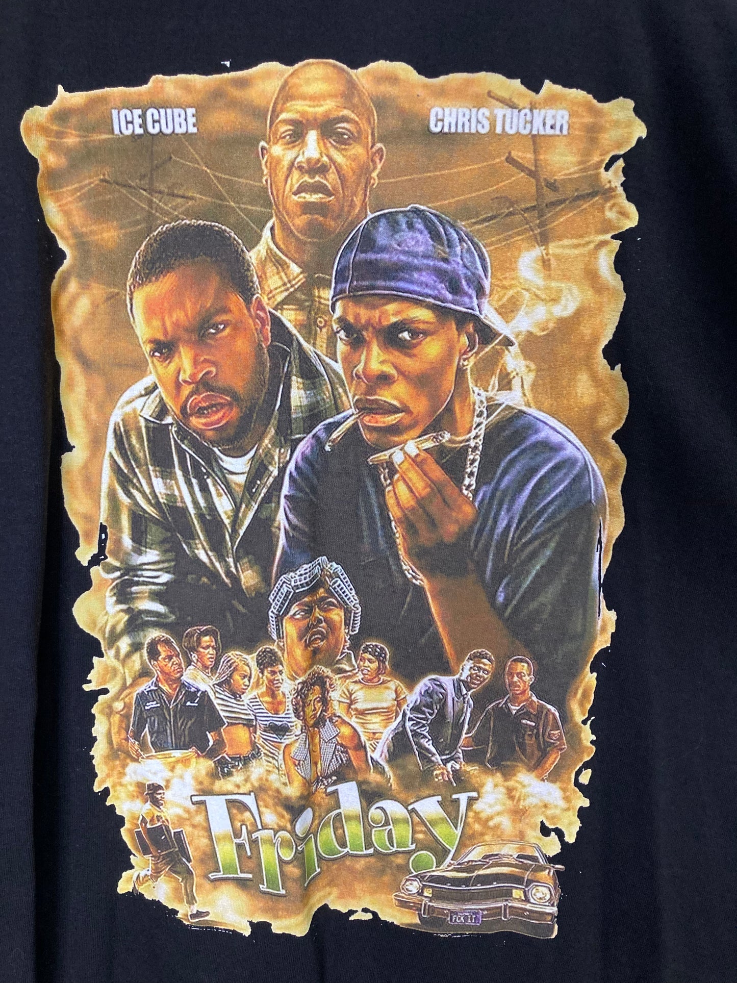 RARE Friday the Film Art Print! Chris Tucker & Ice Cube (Sz XL)