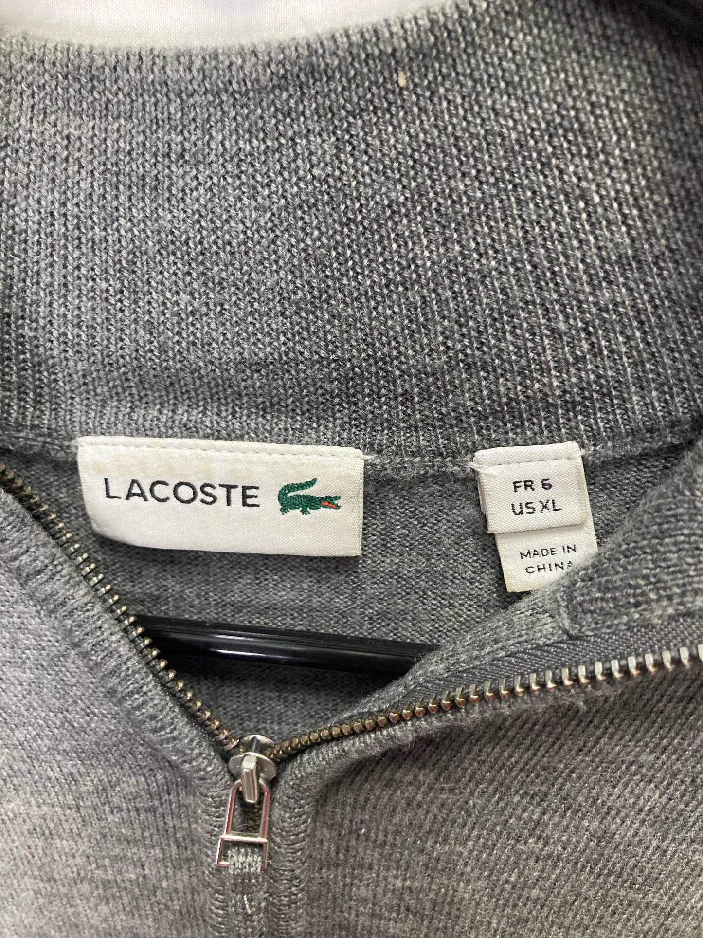 Lacoste 1/4 Zip Pullover Sweater (Mens US XL)