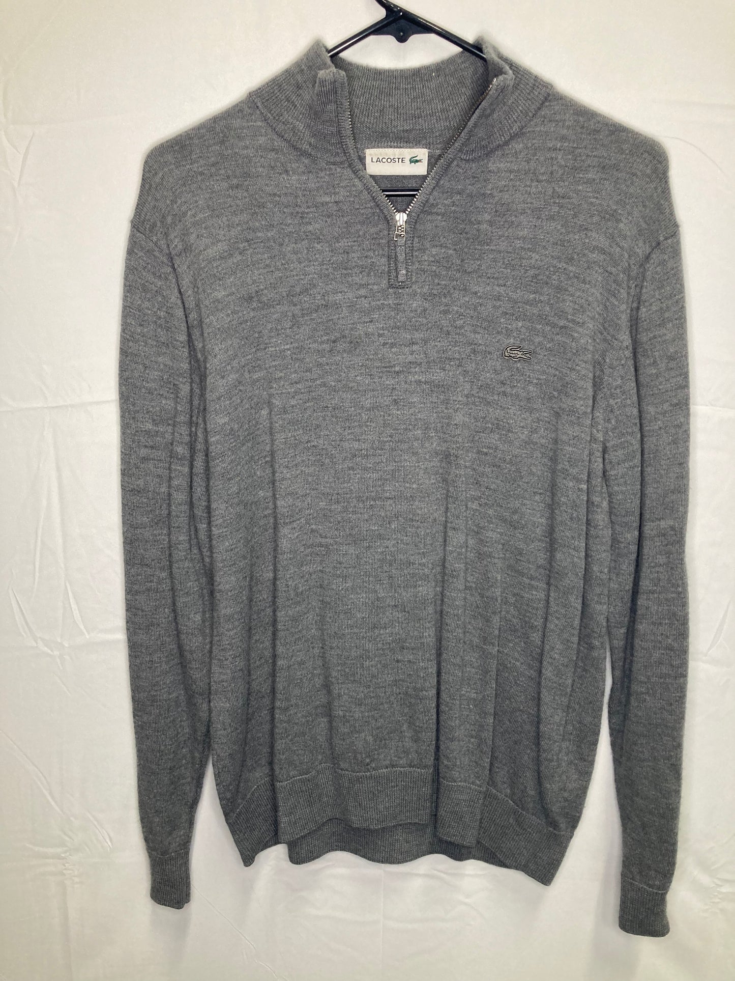 Lacoste 1/4 Zip Pullover Sweater (Mens US XL)