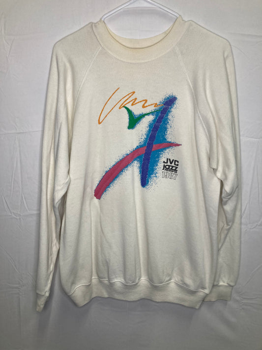 Vintage 1987 JVC Jazz Festival Crewneck Sweater (Sz Large)