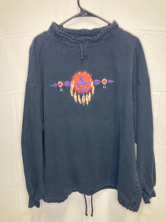 Beautiful - Rare Vintage 1991 Habitat Co. Pullover Neck/Waist String Sweater (Sz Large)