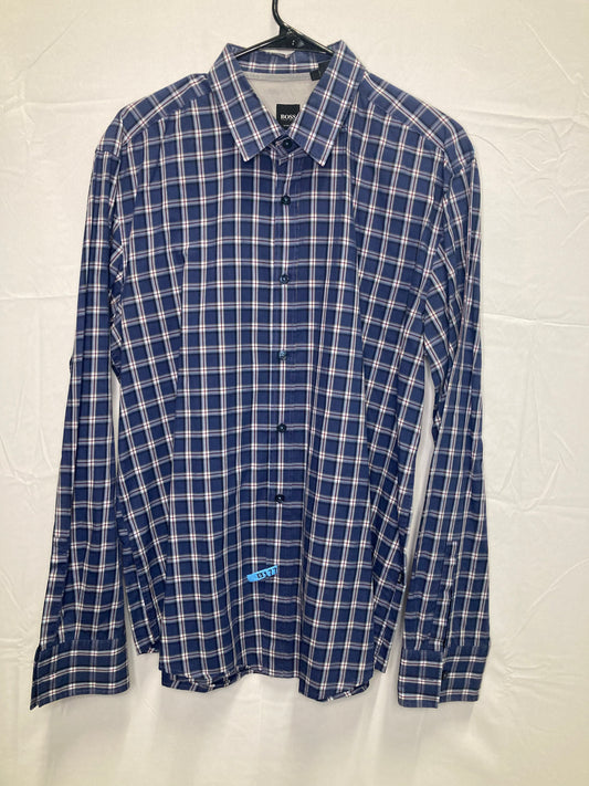 Hugo Boss Slim Fit Designer Button Down Long Sleeve (Sz XL)