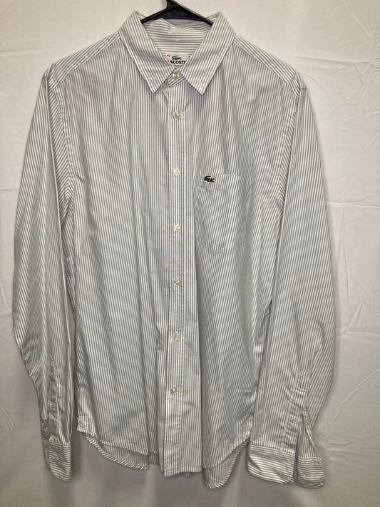 Lacoste Classic Fit Designer Button Down Work/ Dress shirt (Sz L/XL)