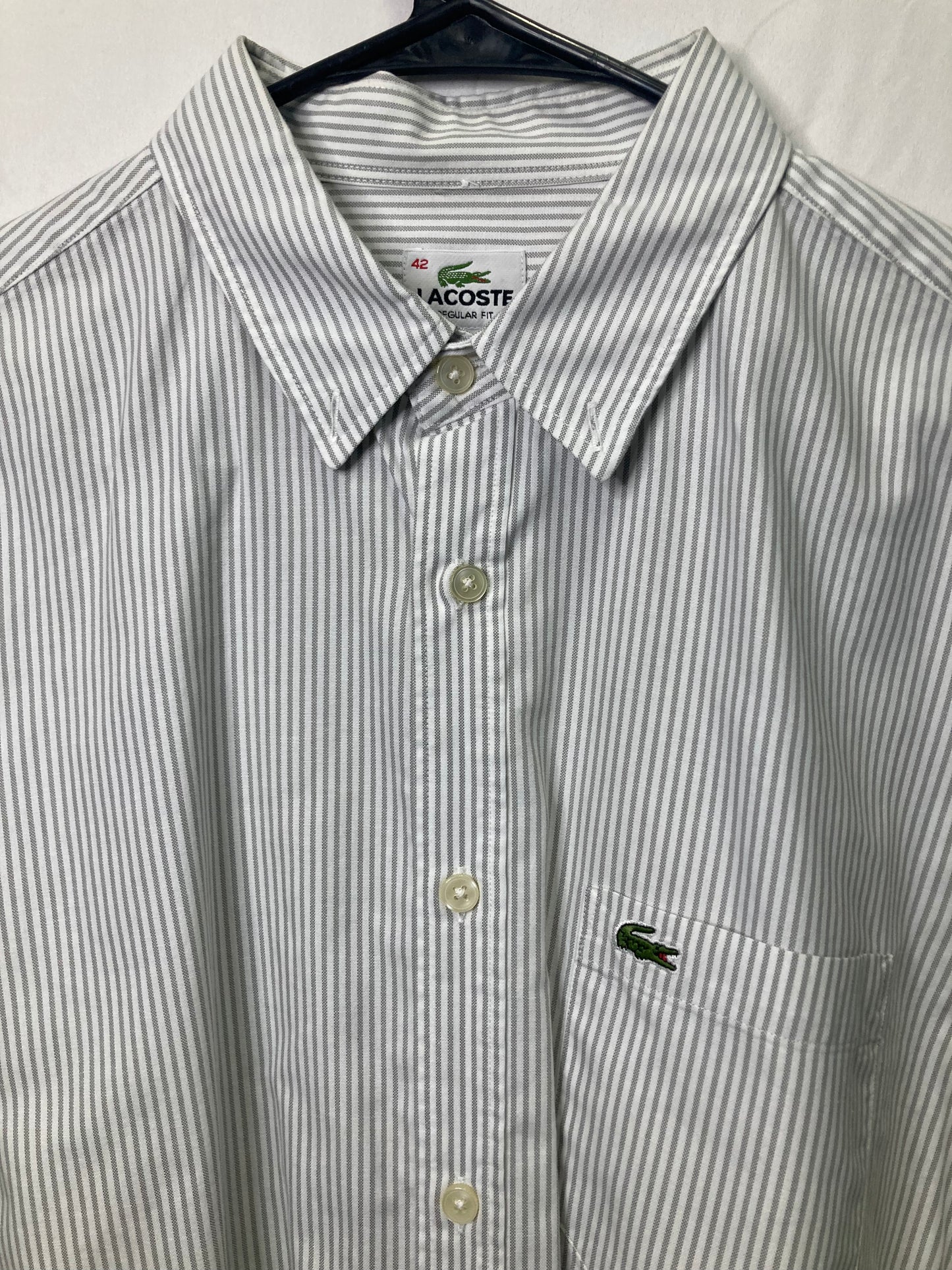 Lacoste Classic Fit Designer Button Down Work/ Dress shirt (Sz L/XL)