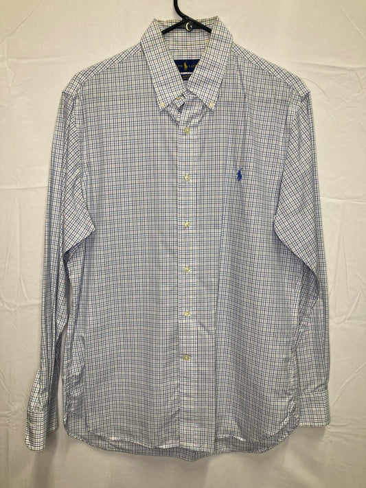 Ralph Lauren Slim Fit Easy Care Button Down Dress Shirt (Sz 16-34/35)