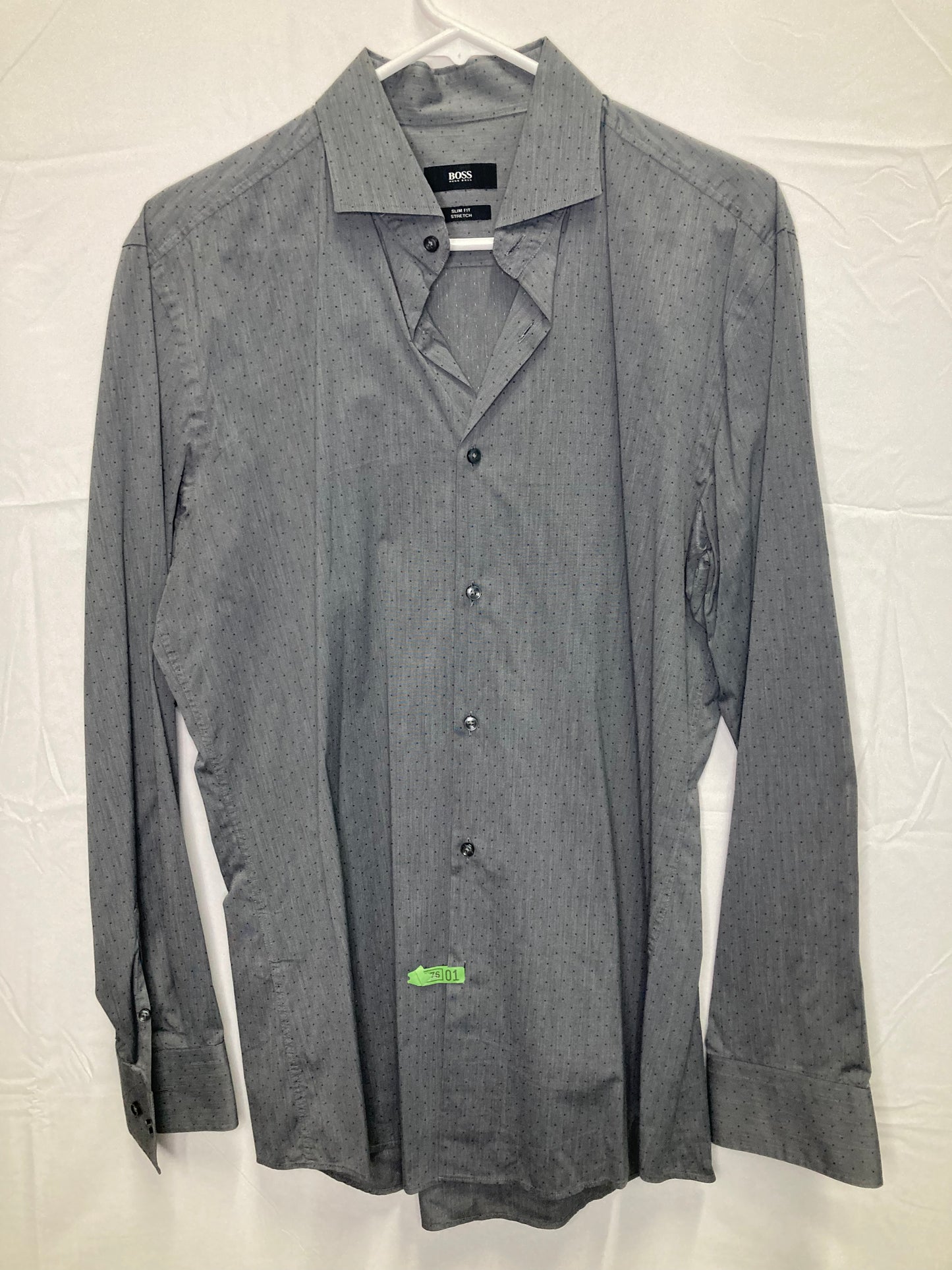 Excellent {Polka Dot} Hugo Boss X Tessitura Monti Italian Designer Button Down(Sz 16-41)