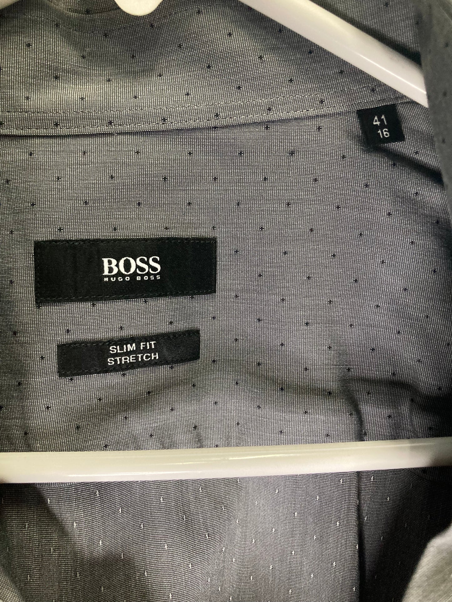 Excellent {Polka Dot} Hugo Boss X Tessitura Monti Italian Designer Button Down(Sz 16-41)