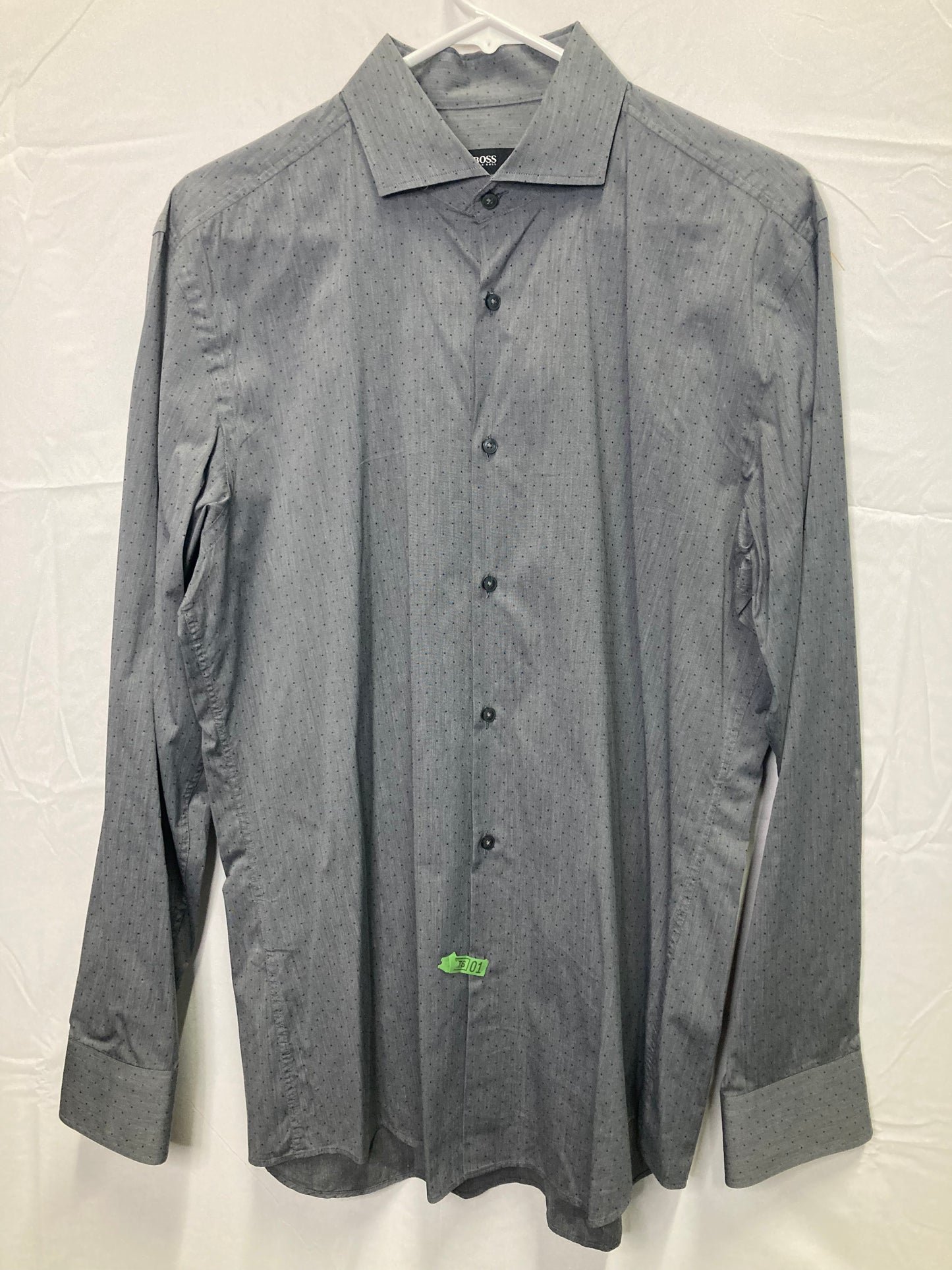 Excellent {Polka Dot} Hugo Boss X Tessitura Monti Italian Designer Button Down(Sz 16-41)